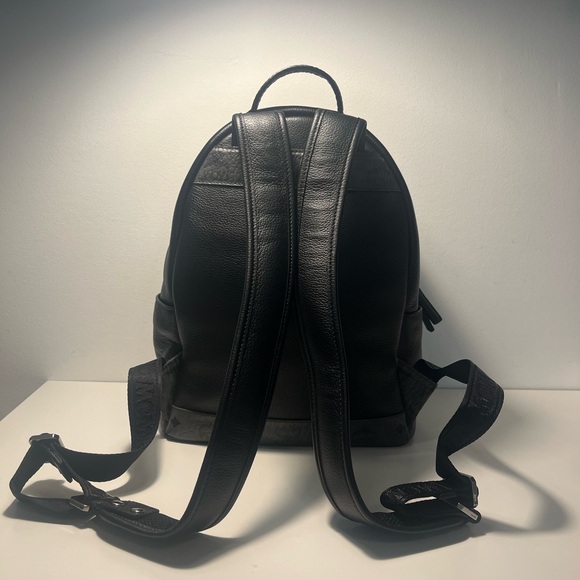 MCM Stark Visetos Top Handle Backpack Bookbag - Picture 13 of 15